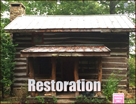 Historic Log Cabin Restoration  La Grange, North Carolina